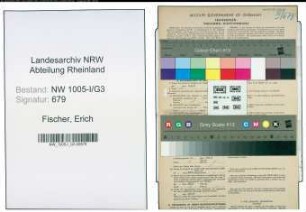 Entnazifizierung Erich Fischer , geb. 12.04.1893 (Polizeibeamter)
