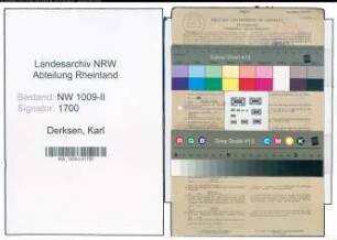 Entnazifizierung Karl Derksen , geb. 23.01.1885 (Landwirt)
