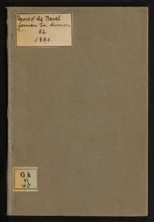 The fifty-second report of the Basel German Evangelical mission in South-Western India for the year 1891