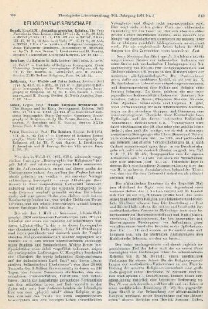 339-343 [Rezension] Hooykaas, Christiaan, Religion in Bali