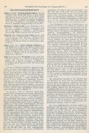 339-343 [Rezension] Hooykaas, Christiaan, Religion in Bali