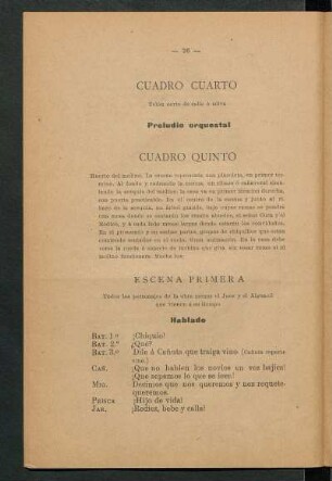 Cuadro quinto