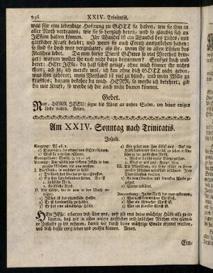946-949, Inhalt; Eingang; Evangelium