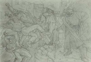 Auch ein Totentanz, Blatt V (Tod auf der Barrikade)