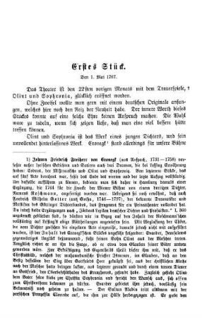 Erstes Stück. Den 1. Mai 1767.