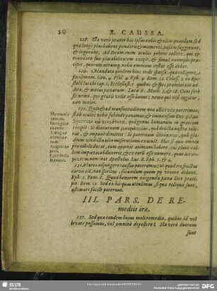 III. Pars. De Remediis irae