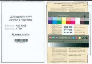 Entnazifizierung Martin Ruetten , geb. 01.10.1916 (Kaufm.Angestellter)