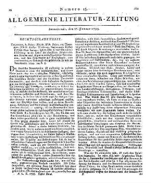 Englische Blätter. H. 3. Hrsg. von L. Schubart. Erlangen: Walther 1793