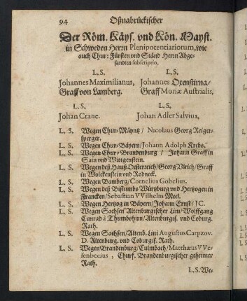 94-96, Der Röm. Käys. und Kön. Mayst. in Schweden ...