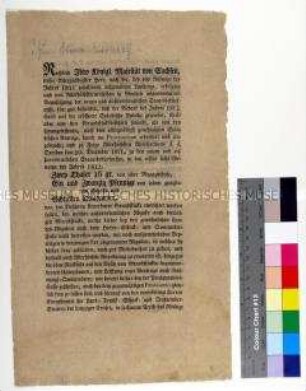 Verordnung des Rates zu Leipzig betreffend die außerordentliche Besteuerung von Einkommen