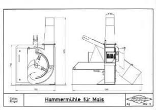 Hammermühle für Mais