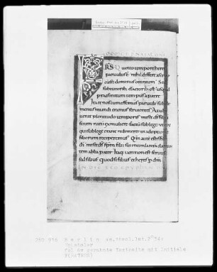Epistolar aus Trier — Initiale F(RATRES), Folio 6verso