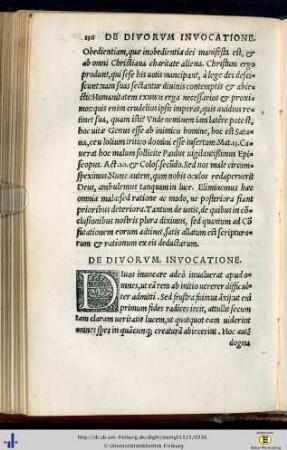 De divorum invocatione.