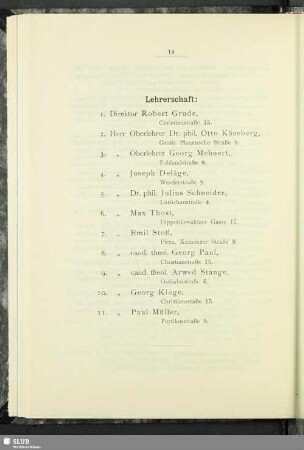 Lehrerschaft