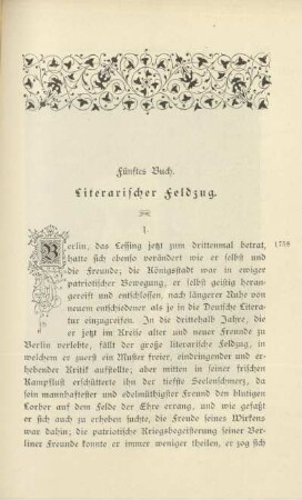 Fünftes Buch. Literarischer Feldzug