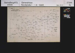 Triangulationsnetz vom Reichsgau Sudetenland