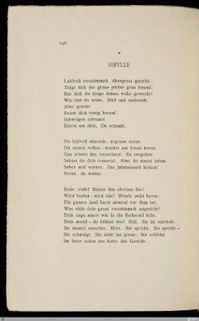 Sibylle / [Ernst Bertram]