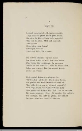 Sibylle / [Ernst Bertram]
