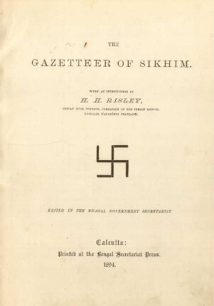 The gazetteer of Sikhim