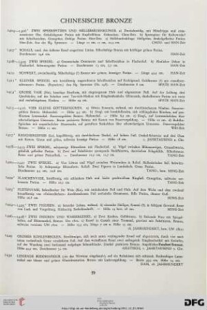 Chinesische Bronze (Nr. 1404-1430)