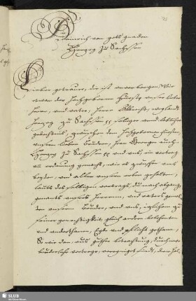 Heinrich von gots gnaden Herzog zu Sachssen