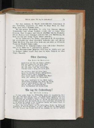 Alter Heerweg. Von Heinrich Andersen.