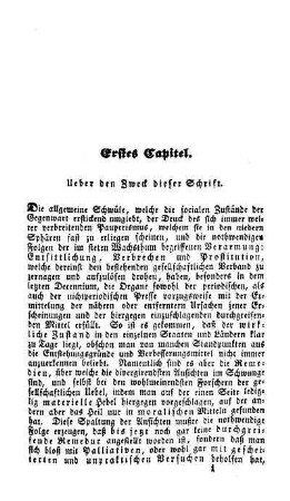 Erstes Capitel. Ueber den Zweck dieser Schrift
