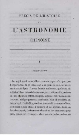 Précis De L´Histoire De L´Astronomie Chinoise.