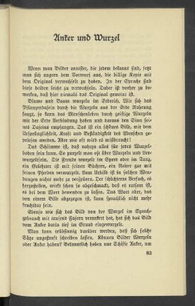 Anker und Wurzel