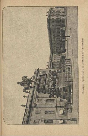 Denkmal Friedrichs des Großen und Universität