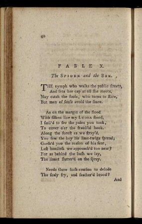 Fable X. The Spider and the Bee