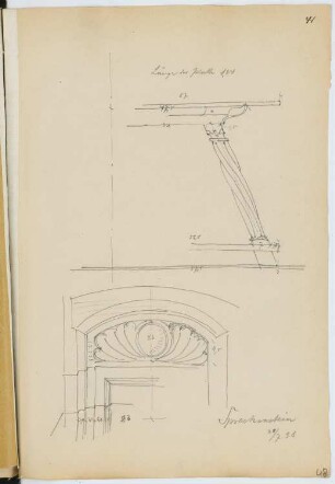 Schloss Sprechenstein, Freienfeld bei Sterzing: Details (aus: Skizzen- und Fotoalbum 13)