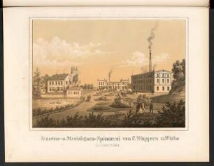 Vigogne- u. Streichgarn-Spinnerei von C. Wiqqern u. Wiche in Crimmitschau