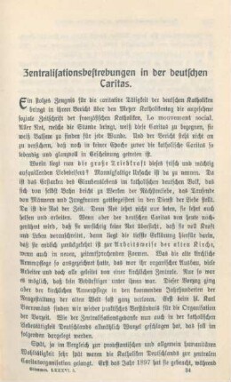 521-527 Zentralisationsbestrebungen in der deutschen Caritas