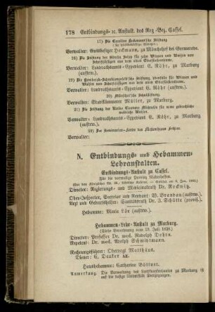 Entbindungs- und Hebammen-Lehranstalten