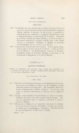 Capítulo V. Quinto período