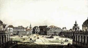 Der Zwingerhof in Dresden