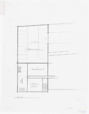 Hotel Budapester Straße/Burggrafenstraße (»Schweizerhof«), Berlin-Tiergarten Erweiterung: Grundriss Kellergeschoss [1:100]