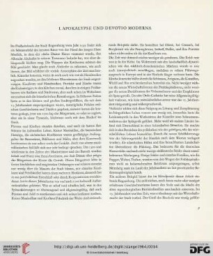 I. Apokalypse und Devotio Moderna