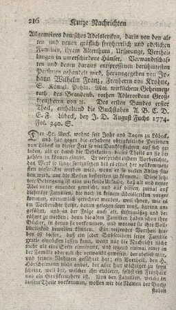Allgemeines deutsches Adekslexikon. Bd.1.,T.1.