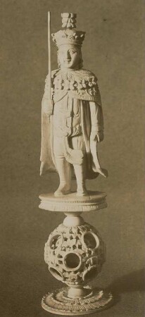 Schachfigur : Schachfigur, Elfenbein. Verwalter, Kunstgewerbemuseum Dresden