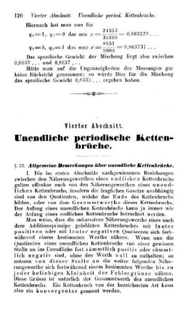 Vierter Abschnitt. Unendliche periodischen Kettenbrüche.