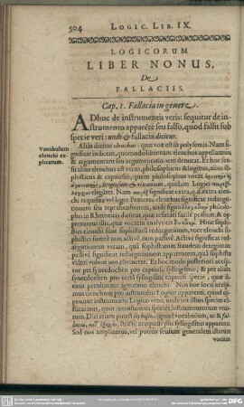 Liber Nonus, De Fallaciis