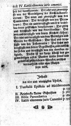 Inhalt des vier und viertzigsten Theiles.