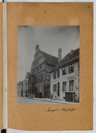 Bürgerhäuser, Stargard: Ansicht (aus: Skizzen- und Fotoalbum 25)