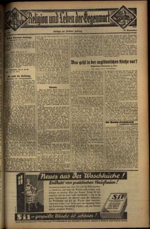 Dritte Ausgabe vom Sonntag, den 27. November 1932.