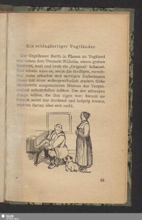 Ein schlagfertiger Vogtländer