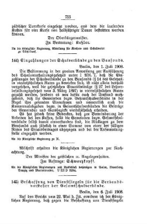 Einzahlungen der Schulverbände zu den Baufonds : [H. Öffentliches Volksschulwesen]