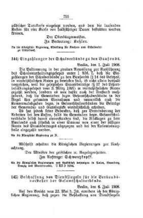 Einzahlungen der Schulverbände zu den Baufonds : [H. Öffentliches Volksschulwesen]