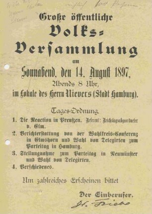 Große öffentliche Volks-Versammlung
